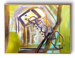14″x11″ Geometrical Abstract Paper Original Art Expressionism Design Home Art