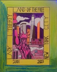 PJH STUDIOS – LADY LIBERTY – LAND OF THE FREE – NY CITY – * SKATEBOARD EDITION *