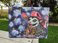 Macabre Dark Creepy Horror Scary Weird Goth Artwork – Pink Possum Club – 8×10