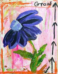 Grow 11 X 14″ Neo Impressionist Modern Graffiti Acrylic Painting Canvas