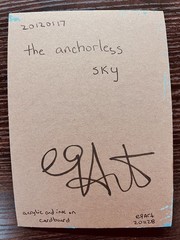 e9Art 5×7 ‚the anchorless sky‘ naive outsider art brut folk abstract childlike