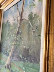 Original 1918 Bertha Lewis Miller Oil Painting – Signed – Provenance