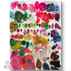 Velvet Muse Era Artist Palette 12×16 Original Art Paint Textured Wall Home Decor