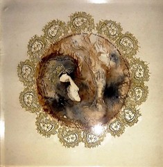 ALBERTO GIRONELLA 18″ x 16” MIXED MEDIA GOUACHE INK ON PAPER PAINTING