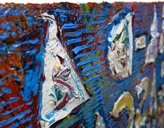 MODERN█ORIGINAL OIL█PAINTING VINTAGE OUTSIDER MODERN█ART URBAN GRAfFITI UNIQUE█A