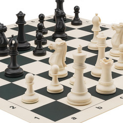 Tournament Chess Set/ 20“X20“ Foldable Silicone Chess Board / 3.75“ King Heig