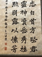 Unframed handwriting Chinese calligraphy 29 Word Copy Of Chang Menglong Stele 23
