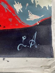Original Colombian oil hand painting 32inx44in Pablo Escobar cartel drug lord