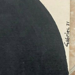Gabriel Gutierrez Vazquez. Ese Hombre, 1971. Mixed media. Original signed