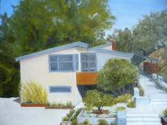 ELENA DORONKINA, CALIFORNIA SCHOOL CONTEMPORARY IMPRESSIONIST REALIST OIL HOUSE