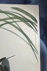 Original Sumi Ink Watercolor Painting Birds Artist Seal With Signature