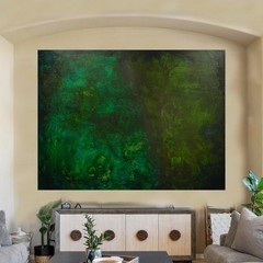 Mark Little Original Giant Canvas Painting 84”X62” (7 Foot) Abstract Modern XL
