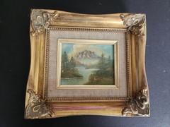 3 Vintage Landscape Minature Paintings
