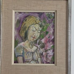 Authentic Olle Nordberg Mid-Century Swedish Modernist Oil Painting Signed Framed