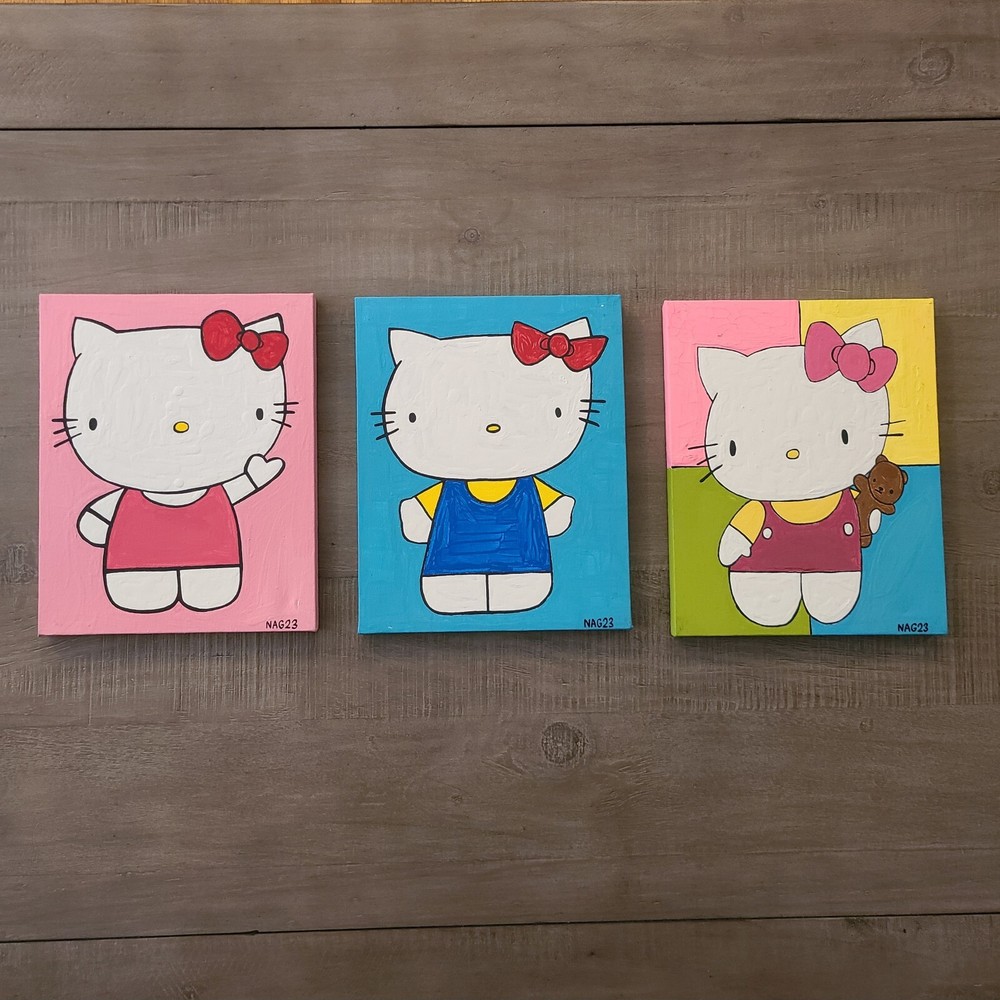 Nostalgic Hello Kitty Inspired Painting Bundle