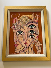 Ricardo Maya Original Painting Authentic Cuban Modernist Nicaragua Abstract 16″
