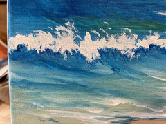 11 x 14 Original Acrylic Painting on Canvas…….“Sunny Afternoon at the Beach“