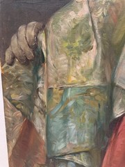 Alex de Andreis (1880-1929) Oil Painting Large Cavalier Portrait c 1920s