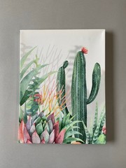 A Lovely Cactus Print #1 15 1/2″ H x 11 3/4″ W