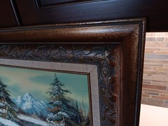 Vintage 1975 Herb Parnall Framed 23-1/4″W x 19-1/4″H Landscape Oil Painting.