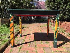  Hand Painted Table_Cavern of the Quiet Mind_Original Art_Creative Furniture