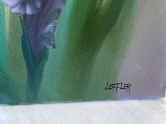 18 x 24 Original Oil Painting on Canvas….“Purple Iris“