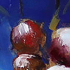 SPRING WHITE FLOWERS Daffodils Still Life Art Oil painting 8X8