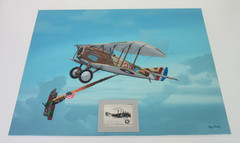 Raymond Waddey Painting WW1 SPAD XIII Smith IV, Arthur Raymond Brooks, 18″x24″