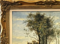 Claude Cartier (French), VTG 20th C O/C Pastoral Countryside Landscape, Signed!