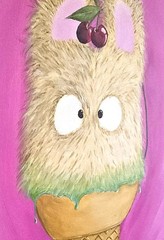 Cherry On Top Original Painting Acrylic Canvas Pop Art Surrealism – Tony D Art