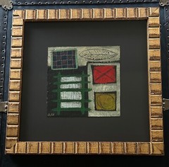Vtg Modern Art by Scott Hile • 3 Paintings on Board & Framed for Neiman Marcus