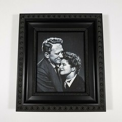Spencer Tracy Hepburn Film Art Painting 4×5 Canvas Movie Memorabilia Portrait