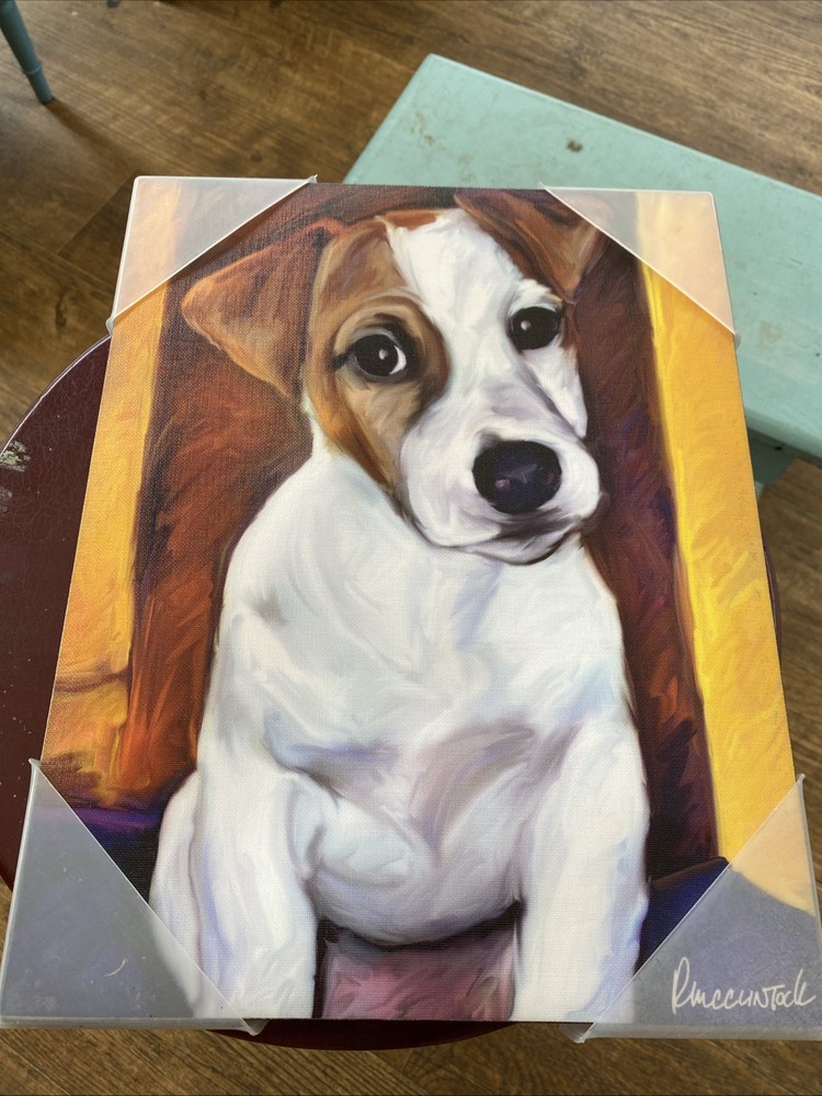 New Oil Painting Cute Dog portrait