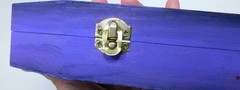 Gothic Coffin/Casket Ghost Painting Red & Purple Trinket Box Art by Rain Crow