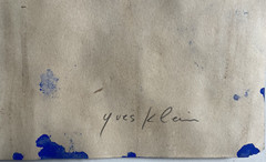 Yves Klein Blue French Arte Abstract Painting Art Monochrome French Signed B90