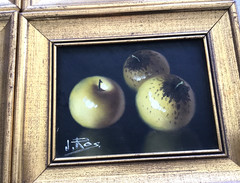 Set of 4 Original J. Ros, Oil Paintings on Canvas, Still Life Various Fruits