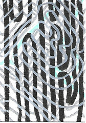 ACEO ATC CARD „Flora in Black 25“ REASOR Original Abstract Painting 2.5×3.5