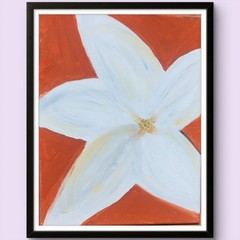 Star Jasmine: Contemporary Expressionist Original AcrylicPainting 11×14 Canvas