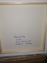 Racing Sails Original Acrylic Canvas Painting 12x12x2