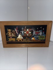 Vintage Connie Barbett? 1988 “His Toys” Toys Painting Framed 18 3/4” X 10 3/4”