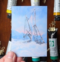 Fine Art Print, Endurance History Ship Nautical Antarctic Shipwreck, 3″ x 5″