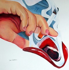 TOM WESSELMANN Original Acrylic on Paper, Art Painting Hand Signed. Pop Art