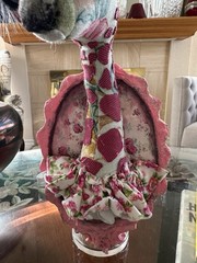 Vintage Swanky Egg Folk Art Whimsical & Fun Hand Painted Giraffe Wall Art OOAK