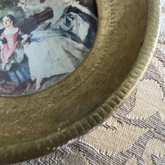 Mini Vintage GB Florence Lancret “The Kite” Gold Framed Artwork – Made in Italy