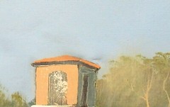 FABIO MORINI SPANISH VILLA ORIGINAL OIL ON CANVAS LANDSCAPE PAINTING