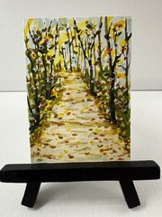 ACEO Original Fall Landscape 2.5 x 3.5 Itty Bitty Art
