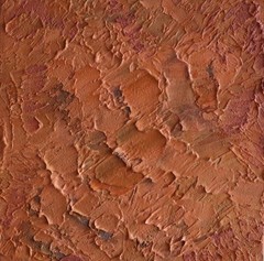 Terracotta Textured Abstract Painting 10×10 | Wabi Sabi Wall Art, Rustic Decor