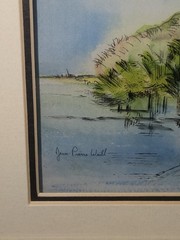 Jean-Pierre Weill 3D Glass Serigraph Art Vitreography Water And House Scene