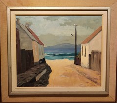 Gunnar Sigfrid Johan Malm (1909-1986): ROAD DOWN TO THE SEA, original oil