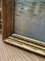 J. Howell Wilson 19C Watercolor LandscapePainting